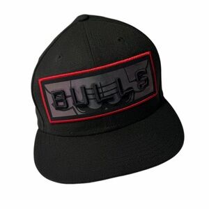 New Era 9Fifty Chicago Bulls Snapback Black Red Hat NBA Basketball Cap